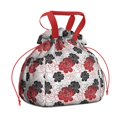 thumbnail image 1 of Pioneer Flower Floral Print Pattern Drawstring Lunch Bag Women - Drawstring Lunch Bag Insulated for Work Office - Stain-Resistant Large Lunchbags for Women with Multi-Pockets, 1 of 6