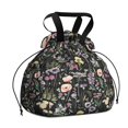 thumbnail image 1 of Pioneer Flower Floral Print Pattern Drawstring Lunch Bag Women - Drawstring Lunch Bag Insulated for Work Office - Stain-Resistant Large Lunchbags for Women with Multi-Pockets, 1 of 6