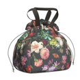 thumbnail image 1 of Pioneer Flower Floral Print Pattern Drawstring Lunch Bag Women - Drawstring Lunch Bag Insulated for Work Office - Stain-Resistant Large Lunchbags for Women with Multi-Pockets, 1 of 6