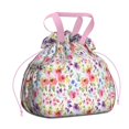 thumbnail image 1 of Pioneer Flower Floral Print Pattern Drawstring Lunch Bag Women - Drawstring Lunch Bag Insulated for Work Office - Stain-Resistant Large Lunchbags for Women with Multi-Pockets, 1 of 6