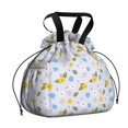 thumbnail image 1 of Pioneer Flower Floral Print Pattern Drawstring Lunch Bag Women - Drawstring Lunch Bag Insulated for Work Office - Stain-Resistant Large Lunchbags for Women with Multi-Pockets, 1 of 6