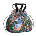 thumbnail image 1 of Pioneer Flower Floral Print Pattern Drawstring Lunch Bag Women - Drawstring Lunch Bag Insulated for Work Office - Stain-Resistant Large Lunchbags for Women with Multi-Pockets, 1 of 6