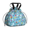 thumbnail image 1 of Pioneer Flower Floral Print Pattern Drawstring Lunch Bag Women - Drawstring Lunch Bag Insulated for Work Office - Stain-Resistant Large Lunchbags for Women with Multi-Pockets, 1 of 6