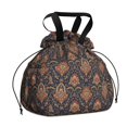 thumbnail image 1 of Pioneer Flower Floral Print Pattern Drawstring Lunch Bag Women - Drawstring Lunch Bag Insulated for Work Office - Stain-Resistant Large Lunchbags for Women with Multi-Pockets, 1 of 6