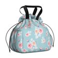 thumbnail image 1 of Pioneer Flower Floral Print Pattern Drawstring Lunch Bag Women - Drawstring Lunch Bag Insulated for Work Office - Stain-Resistant Large Lunchbags for Women with Multi-Pockets, 1 of 6