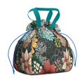 thumbnail image 1 of Pioneer Flower Floral Print Pattern Drawstring Lunch Bag Women - Drawstring Lunch Bag Insulated for Work Office - Stain-Resistant Large Lunchbags for Women with Multi-Pockets, 1 of 6