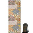 thumbnail image 1 of Pioneer Flower Floral Print Pattern Hot Yoga Mat Towel Non Slip for Hot Yoga - Quick-Drying Yoga Mat Cover with 4 Corner Pockets with Travel Bag - Hot Yoga Towel Non Slip 74"x26", 1 of 6