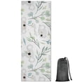 thumbnail image 1 of Pioneer Flower Floral Print Pattern Hot Yoga Mat Towel Non Slip for Hot Yoga - Quick-Drying Yoga Mat Cover with 4 Corner Pockets with Travel Bag - Hot Yoga Towel Non Slip 74"x26", 1 of 6