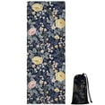 thumbnail image 1 of Pioneer Flower Floral Print Pattern Hot Yoga Mat Towel Non Slip for Hot Yoga - Quick-Drying Yoga Mat Cover with 4 Corner Pockets with Travel Bag - Hot Yoga Towel Non Slip 70"x26", 1 of 6