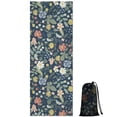 thumbnail image 1 of Pioneer Flower Floral Print Pattern Hot Yoga Mat Towel Non Slip for Hot Yoga - Quick-Drying Yoga Mat Cover with 4 Corner Pockets with Travel Bag - Hot Yoga Towel Non Slip 70"x26", 1 of 6