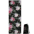 thumbnail image 1 of Pioneer Flower Floral Print Pattern Hot Yoga Mat Towel Non Slip for Hot Yoga - Quick-Drying Yoga Mat Cover with 4 Corner Pockets with Travel Bag - Hot Yoga Towel Non Slip 70"x26", 1 of 6