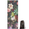 thumbnail image 1 of Pioneer Flower Floral Print Pattern Hot Yoga Mat Towel Non Slip for Hot Yoga - Quick-Drying Yoga Mat Cover with 4 Corner Pockets with Travel Bag - Hot Yoga Towel Non Slip 70"x26", 1 of 6