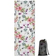 thumbnail image 1 of Pioneer Flower Floral Print Pattern Hot Yoga Mat Towel Non Slip for Hot Yoga - Quick-Drying Yoga Mat Cover with 4 Corner Pockets with Travel Bag - Hot Yoga Towel Non Slip 74"x26", 1 of 6