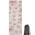 thumbnail image 1 of Pioneer Flower Floral Print Pattern Hot Yoga Mat Towel Non Slip for Hot Yoga - Quick-Drying Yoga Mat Cover with 4 Corner Pockets with Travel Bag - Hot Yoga Towel Non Slip 74"x26", 1 of 6