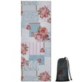 thumbnail image 1 of Pioneer Flower Floral Print Pattern Hot Yoga Mat Towel Non Slip for Hot Yoga - Quick-Drying Yoga Mat Cover with 4 Corner Pockets with Travel Bag - Hot Yoga Towel Non Slip 70"x26", 1 of 6