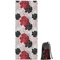 thumbnail image 1 of Pioneer Flower Floral Print Pattern Hot Yoga Mat Towel Non Slip for Hot Yoga - Quick-Drying Yoga Mat Cover with 4 Corner Pockets with Travel Bag - Hot Yoga Towel Non Slip 70"x26", 1 of 6