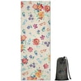 thumbnail image 1 of Pioneer Flower Floral Print Pattern Hot Yoga Mat Towel Non Slip for Hot Yoga - Quick-Drying Yoga Mat Cover with 4 Corner Pockets with Travel Bag - Hot Yoga Towel Non Slip 70"x26", 1 of 6