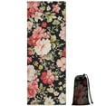 thumbnail image 1 of Pioneer Flower Floral Print Pattern Hot Yoga Mat Towel Non Slip for Hot Yoga - Quick-Drying Yoga Mat Cover with 4 Corner Pockets with Travel Bag - Hot Yoga Towel Non Slip 70"x26", 1 of 6