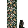 thumbnail image 1 of Pioneer Flower Floral Print Pattern Hot Yoga Mat Towel Non Slip for Hot Yoga - Quick-Drying Yoga Mat Cover with 4 Corner Pockets with Travel Bag - Hot Yoga Towel Non Slip 74"x26", 1 of 6