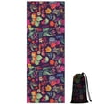 thumbnail image 1 of Pioneer Flower Floral Print Pattern Hot Yoga Mat Towel Non Slip for Hot Yoga - Quick-Drying Yoga Mat Cover with 4 Corner Pockets with Travel Bag - Hot Yoga Towel Non Slip 70"x26", 1 of 6