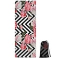 thumbnail image 1 of Pioneer Flower Floral Print Pattern Hot Yoga Mat Towel Non Slip for Hot Yoga - Quick-Drying Yoga Mat Cover with 4 Corner Pockets with Travel Bag - Hot Yoga Towel Non Slip 74"x26", 1 of 6