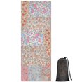 thumbnail image 1 of Pioneer Flower Floral Print Pattern Hot Yoga Mat Towel Non Slip for Hot Yoga - Quick-Drying Yoga Mat Cover with 4 Corner Pockets with Travel Bag - Hot Yoga Towel Non Slip 74"x26", 1 of 6