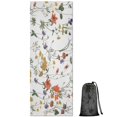 thumbnail image 1 of Pioneer Flower Floral Print Pattern Hot Yoga Mat Towel Non Slip for Hot Yoga - Quick-Drying Yoga Mat Cover with 4 Corner Pockets with Travel Bag - Hot Yoga Towel Non Slip 70"x26", 1 of 6