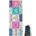 thumbnail image 1 of Pioneer Flower Floral Print Pattern Hot Yoga Mat Towel Non Slip for Hot Yoga - Quick-Drying Yoga Mat Cover with 4 Corner Pockets with Travel Bag - Hot Yoga Towel Non Slip 70"x26", 1 of 6
