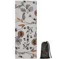 thumbnail image 1 of Pioneer Flower Floral Print Pattern Hot Yoga Mat Towel Non Slip for Hot Yoga - Quick-Drying Yoga Mat Cover with 4 Corner Pockets with Travel Bag - Hot Yoga Towel Non Slip 70"x26", 1 of 6