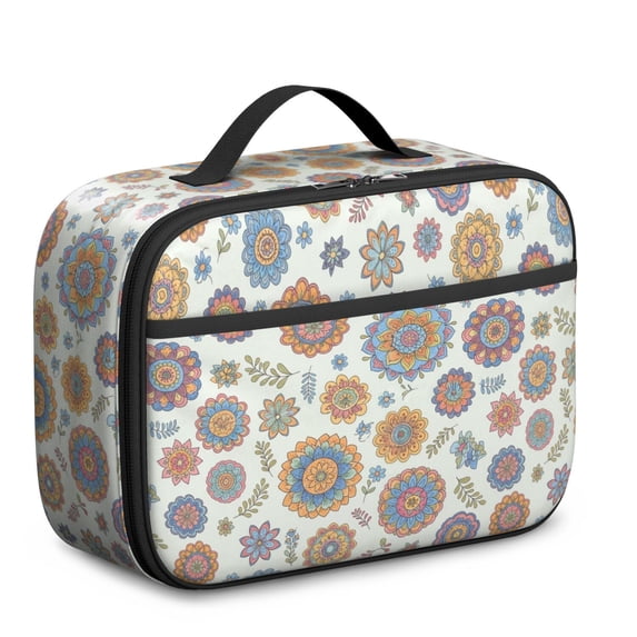 Pioneer Flower Floral Print Pattern Insulated Lunch Bag Teen, Toddler Lunch Bag,Bento School Lunch Bag for Teen for Work,Picnic or Travel