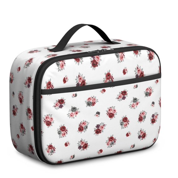 Pioneer Flower Floral Print Pattern Insulated Lunch Bag Teen, Toddler Lunch Bag,Bento School Lunch Bag for Teen for Work,Picnic or Travel