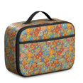 thumbnail image 1 of Pioneer Flower Floral Print Pattern Insulated Lunch Bag Teen, Toddler Lunch Bag,Bento School Lunch Bag for Teen for Work,Picnic or Travel, 1 of 5