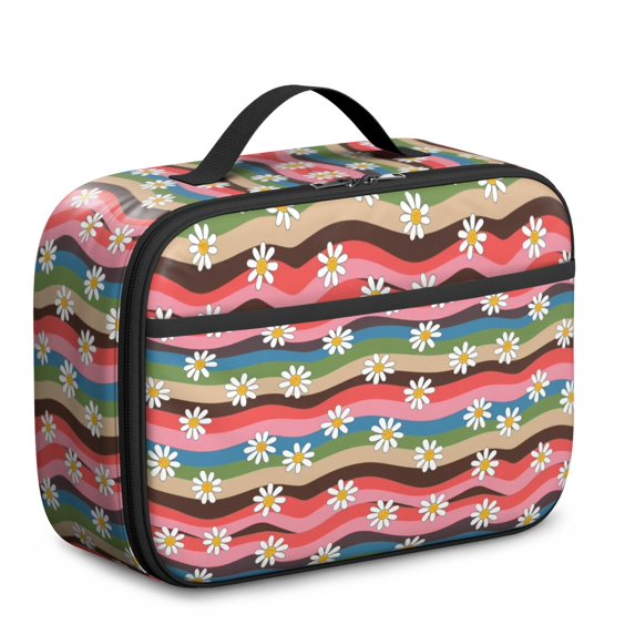 Pioneer Flower Floral Print Pattern Insulated Lunch Bag Teen, Toddler Lunch Bag,Bento School Lunch Bag for Teen for Work,Picnic or Travel