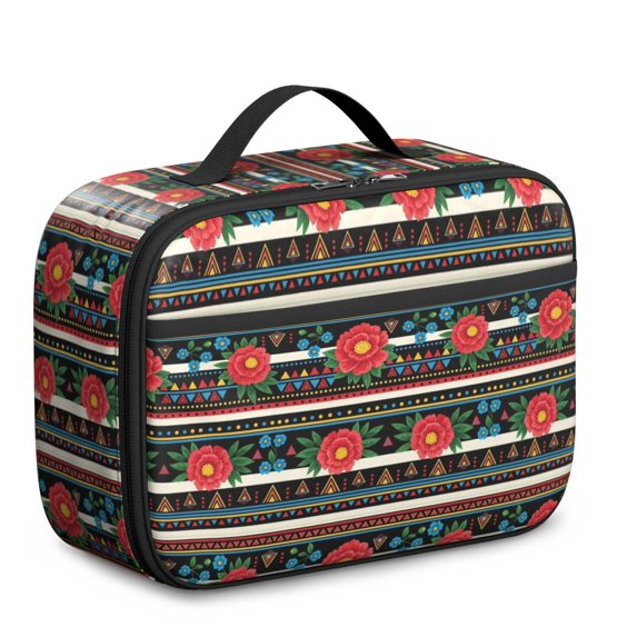Pioneer Flower Floral Print Pattern Insulated Lunch Bag Teen, Toddler Lunch Bag,Bento School Lunch Bag for Teen for Work,Picnic or Travel