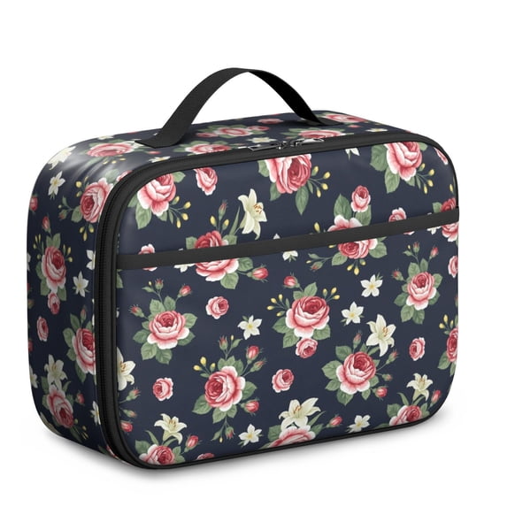 Pioneer Flower Floral Print Pattern Insulated Lunch Bag Teen, Toddler Lunch Bag,Bento School Lunch Bag for Teen for Work,Picnic or Travel