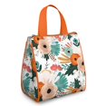 thumbnail image 1 of Pioneer Flower Floral Print Pattern Insulated Lunch Bag for Women & Adults,Large Portable Soft Cooler Lunch Bag,Thermal Food Storage Tote with Pearl Cotton,8.66L,8.75x5.75x9.5 Inch, 1 of 6