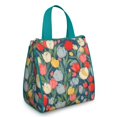 thumbnail image 1 of Pioneer Flower Floral Print Pattern Insulated Lunch Bag for Women & Adults,Large Portable Soft Cooler Lunch Bag,Thermal Food Storage Tote with Pearl Cotton,8.66L,8.75x5.75x9.5 Inch, 1 of 6