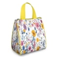 thumbnail image 1 of Pioneer Flower Floral Print Pattern Insulated Lunch Bag for Women & Adults,Large Portable Soft Cooler Lunch Bag,Thermal Food Storage Tote with Pearl Cotton,8.66L,8.75x5.75x9.5 Inch, 1 of 6
