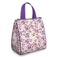 thumbnail image 1 of Pioneer Flower Floral Print Pattern Insulated Lunch Bag for Women & Adults,Large Portable Soft Cooler Lunch Bag,Thermal Food Storage Tote with Pearl Cotton,8.66L,8.75x5.75x9.5 Inch, 1 of 6