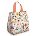 thumbnail image 1 of Pioneer Flower Floral Print Pattern Insulated Lunch Bag for Women & Adults,Large Portable Soft Cooler Lunch Bag,Thermal Food Storage Tote with Pearl Cotton,8.66L,8.75x5.75x9.5 Inch, 1 of 6