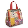 thumbnail image 1 of Pioneer Flower Floral Print Pattern Insulated Lunch Bag for Women & Adults,Large Portable Soft Cooler Lunch Bag,Thermal Food Storage Tote with Pearl Cotton,8.66L,8.75x5.75x9.5 Inch, 1 of 6