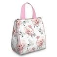 thumbnail image 1 of Pioneer Flower Floral Print Pattern Insulated Lunch Bag for Women & Adults,Large Portable Soft Cooler Lunch Bag,Thermal Food Storage Tote with Pearl Cotton,8.66L,8.75x5.75x9.5 Inch, 1 of 6