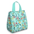 thumbnail image 1 of Pioneer Flower Floral Print Pattern Insulated Lunch Bag for Women & Adults,Large Portable Soft Cooler Lunch Bag,Thermal Food Storage Tote with Pearl Cotton,8.66L,8.75x5.75x9.5 Inch, 1 of 6