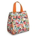 thumbnail image 1 of Pioneer Flower Floral Print Pattern Insulated Lunch Bag for Women & Adults,Large Portable Soft Cooler Lunch Bag,Thermal Food Storage Tote with Pearl Cotton,8.66L,8.75x5.75x9.5 Inch, 1 of 6