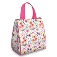 thumbnail image 1 of Pioneer Flower Floral Print Pattern Insulated Lunch Bag for Women & Adults,Large Portable Soft Cooler Lunch Bag,Thermal Food Storage Tote with Pearl Cotton,8.66L,8.75x5.75x9.5 Inch, 1 of 6