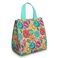 thumbnail image 1 of Pioneer Flower Floral Print Pattern Insulated Lunch Bag for Women & Adults,Large Portable Soft Cooler Lunch Bag,Thermal Food Storage Tote with Pearl Cotton,8.66L,8.75x5.75x9.5 Inch, 1 of 6