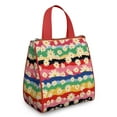thumbnail image 1 of Pioneer Flower Floral Print Pattern Insulated Lunch Bag for Women & Adults,Large Portable Soft Cooler Lunch Bag,Thermal Food Storage Tote with Pearl Cotton,8.66L,8.75x5.75x9.5 Inch, 1 of 6