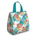 thumbnail image 1 of Pioneer Flower Floral Print Pattern Insulated Lunch Bag for Women & Adults,Large Portable Soft Cooler Lunch Bag,Thermal Food Storage Tote with Pearl Cotton,8.66L,8.75x5.75x9.5 Inch, 1 of 6