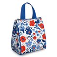 thumbnail image 1 of Pioneer Flower Floral Print Pattern Insulated Lunch Bag for Women & Adults,Large Portable Soft Cooler Lunch Bag,Thermal Food Storage Tote with Pearl Cotton,8.66L,8.75x5.75x9.5 Inch, 1 of 6