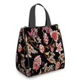 thumbnail image 1 of Pioneer Flower Floral Print Pattern Insulated Lunch Bag for Women & Adults,Large Portable Soft Cooler Lunch Bag,Thermal Food Storage Tote with Pearl Cotton,8.66L,8.75x5.75x9.5 Inch, 1 of 6